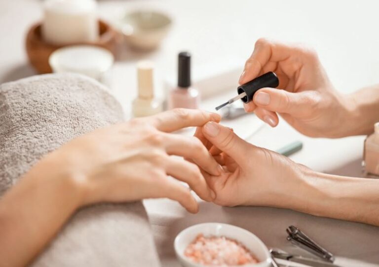 SNS nails manicure at The Nail Lounge and Spa in St. Cloud, FL